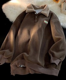 Ressaca | オーバーサイズ襟ボアコーデュロイスウェットプルオーバー(スウェット)