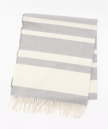 IENA | WOOL/AG PANEL BORDER BIG ストール(ストール/ショール)