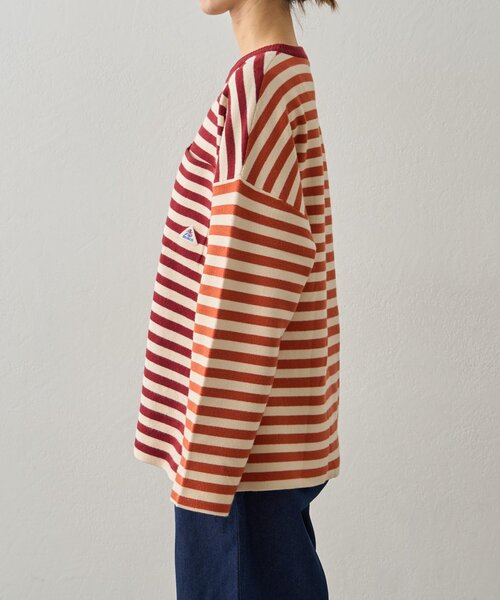 GEVACO(ゲバコ)の「【ユニセックス】【GEVACO】ボーダーニットプルオーバー(ニット/セーター・メンズ・レッド/チャコールグレー・MEDIUM/LARGE)」の22枚目の写真