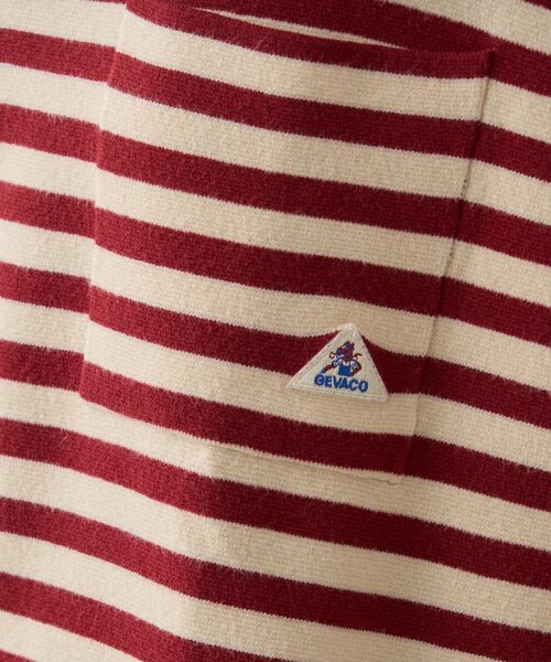 GEVACO(ゲバコ)の「【ユニセックス】【GEVACO】ボーダーニットプルオーバー(ニット/セーター・メンズ・レッド/チャコールグレー・MEDIUM/LARGE)」の19枚目の写真