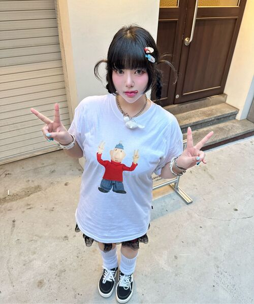 LAUGHER（ラファー）の「[PAT&MAT] モーションマットTシャツ - ブラック（Tシャツ/カットソー・レディース・ブラック・LARGE/MEDIUM/X-LARGE）」の17枚目の写真