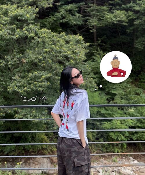 LAUGHER（ラファー）の「[PAT&MAT] モーションマットTシャツ - ブラック（Tシャツ/カットソー・レディース・ブラック・LARGE/MEDIUM/X-LARGE）」の21枚目の写真