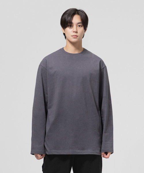 GRANFINNY(グランフィニ)の「ベーシックロングスリーブ - グレー(Tシャツ/カットソー・レディース・ダークグレー・MEDIUM/LARGE/X-LARGE)」の3枚目の写真