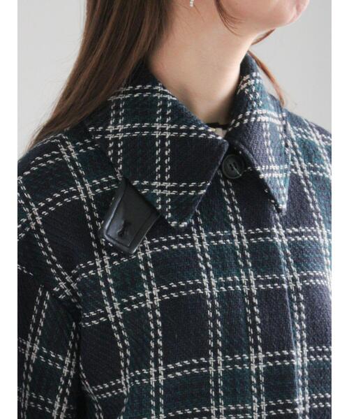 Te chichi（テチチ）の「ロービングチェックミドルコート《2025winter catalog item》（その他アウター・レディース・ネイビー/チャコールグレー・F）」の11枚目の写真