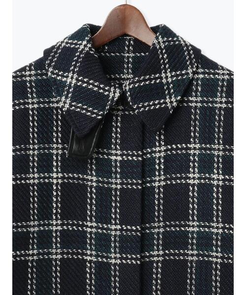 Te chichi（テチチ）の「ロービングチェックミドルコート《2025winter catalog item》（その他アウター・レディース・ネイビー/チャコールグレー・F）」の18枚目の写真