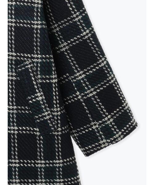Te chichi（テチチ）の「ロービングチェックミドルコート《2025winter catalog item》（その他アウター・レディース・ネイビー/チャコールグレー・F）」の19枚目の写真