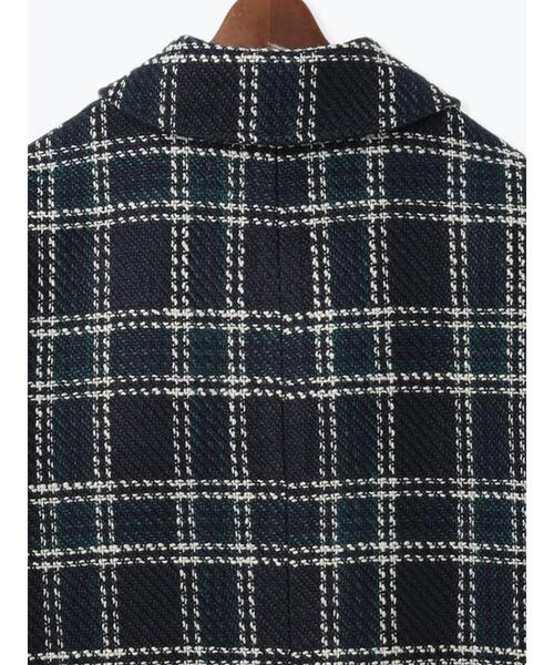 Te chichi（テチチ）の「ロービングチェックミドルコート《2025winter catalog item》（その他アウター・レディース・ネイビー/チャコールグレー・F）」の21枚目の写真