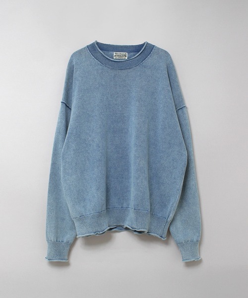 RNA-N（アールエヌエーエヌ）の「K2743 インディゴニット（ニット/セーター・レディース・ライトインディゴブルー/ダークインディゴブルー・FREE）」の6枚目の写真