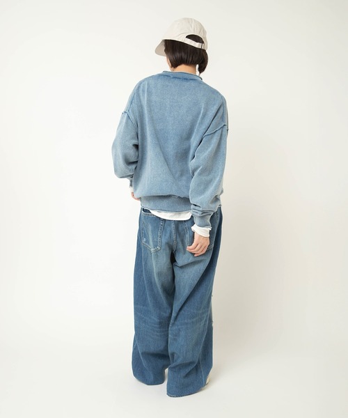 RNA-N（アールエヌエーエヌ）の「K2743 インディゴニット（ニット/セーター・レディース・ライトインディゴブルー/ダークインディゴブルー・FREE）」の11枚目の写真