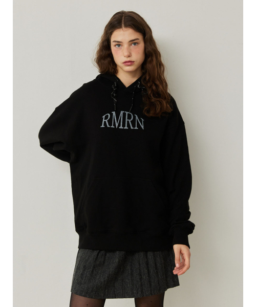 RMRN(アルエームアルエヌ)の「RMRN LOGO HOODIE(パーカー・レディース・ブラック/グレー・FREE)」の6枚目の写真