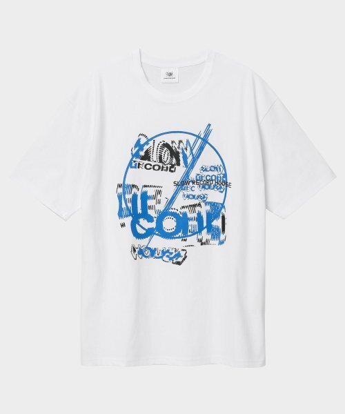 SLOW RECORD HOUSE(スローレコードハウス)の「ファストレコードTシャツ_ホワイト(Tシャツ/カットソー・レディース・その他・MEDIUM/LARGE)」の1枚目の写真