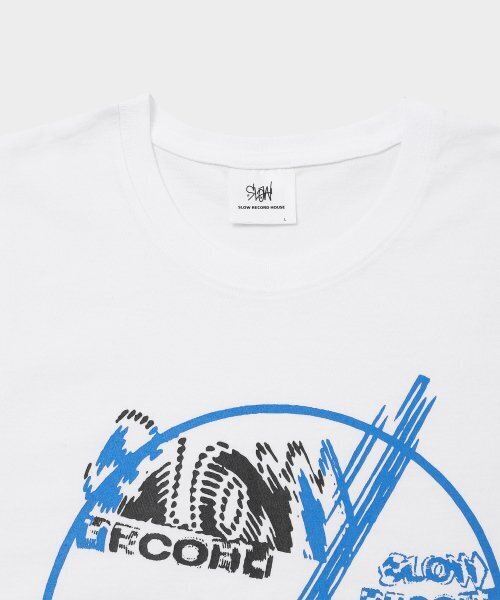 SLOW RECORD HOUSE(スローレコードハウス)の「ファストレコードTシャツ_ホワイト(Tシャツ/カットソー・レディース・その他・MEDIUM/LARGE)」の3枚目の写真