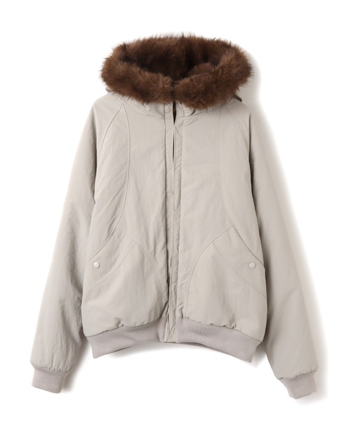 atmos pink(アトモスピンク)の「atmos pink Lining Fur Jacket / アトモス ピンク ライニング ファー ジャケット(その他アウター・レディース・グレー/ブラック・FREE)」の2枚目の写真