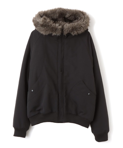 atmos pink(アトモスピンク)の「atmos pink Lining Fur Jacket / アトモス ピンク ライニング ファー ジャケット(その他アウター・レディース・グレー/ブラック・FREE)」の1枚目の写真