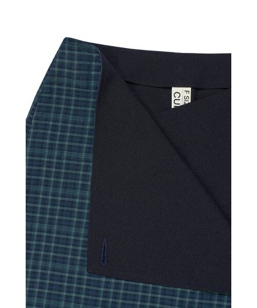CURRENT（カレント）の「CHECK WRAP MINI SKIRT KS [NAVY]（スカート・レディース・その他・FREE）」の4枚目の写真