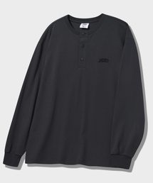 アーチドヘンリーネックロングスリーブTシャツ (JQ5TSU004DG)
