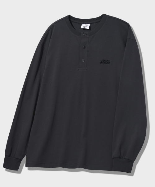 JEEP（ジープ）の「アーチドヘンリーネックロングスリーブTシャツ (JQ5TSU004DG)（Tシャツ/カットソー・レディース・その他・LARGE/MEDIUM/SMALL/X-LARGE）」の2枚目の写真