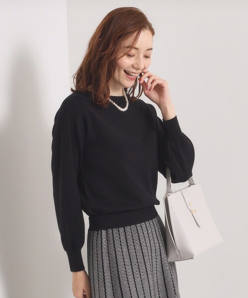 ITS'DEMO（イッツデモ）の「【手洗い可】フレアスカートニットセットアップ（セットアップ・レディース・ブラック系3/ブルー系8/アイボリー系3/ピンク系・00）」の11枚目の写真