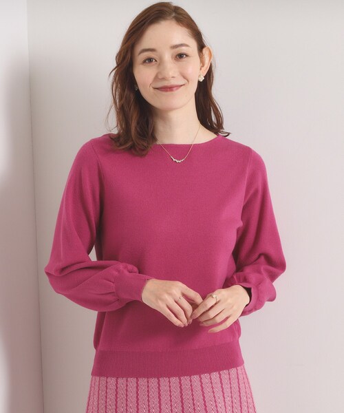 ITS'DEMO（イッツデモ）の「【手洗い可】フレアスカートニットセットアップ（セットアップ・レディース・ブラック系3/ブルー系8/アイボリー系3/ピンク系・00）」の15枚目の写真