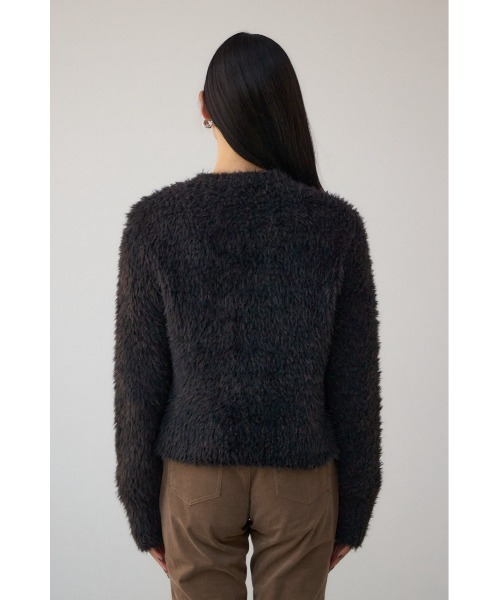AZUL by moussy(アズールバイマウジー)の「Wジップシャギーニットカーディガン(カーディガン/ボレロ・レディース・ブルー系その他/グレイッシュベージュ/ブラック系その他・FREE)」の10枚目の写真