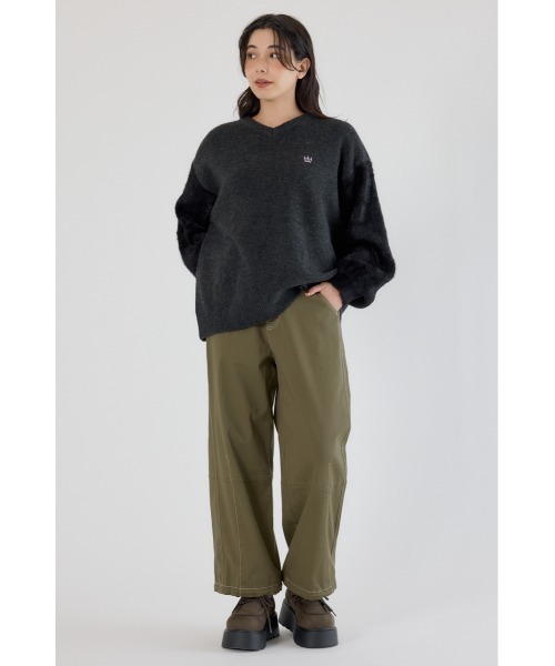 RODEO CROWNS WIDE BOWL(ロデオクラウンズワイドボウル)の「ステッチバレルパンツ(その他パンツ・レディース・ホワイト/カーキ/ブラック・SMALL/MEDIUM)」の13枚目の写真