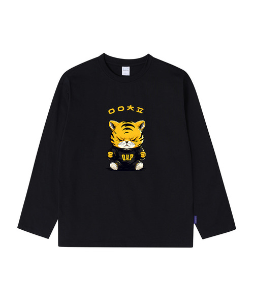 OHP(ワンハンドレッドパーセント)の「OHPxHARMONIA 受け取り書き ベーシック 長袖Tシャツ(Tシャツ/カットソー・メンズ・ホワイト/ブラック・LARGE/X-LARGE/XX-LARGE/MEDIUM)」の2枚目の写真