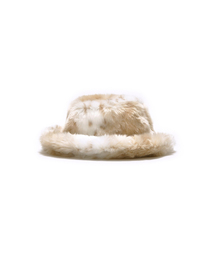 VELSEY（ベルジ）の「Fox Fur Hat Ivory（ハット）」