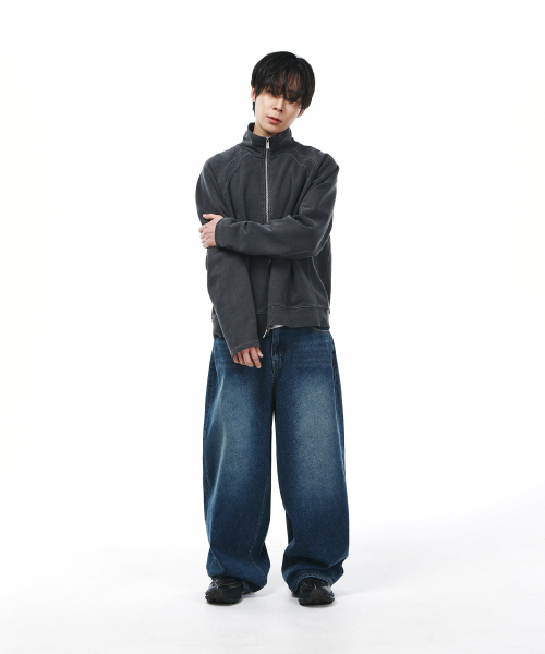 SIGNATURE（シグネチャ）の「バルーンフィットカーブデニムパンツ[ブルー]（デニムパンツ・レディース・その他・SMALL/MEDIUM/LARGE）」の3枚目の写真