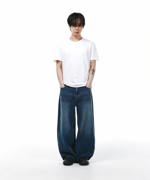SIGNATURE（シグネチャ）の「バルーンフィットカーブデニムパンツ[ブルー]（デニムパンツ・レディース・その他・SMALL/MEDIUM/LARGE）」の6枚目の写真