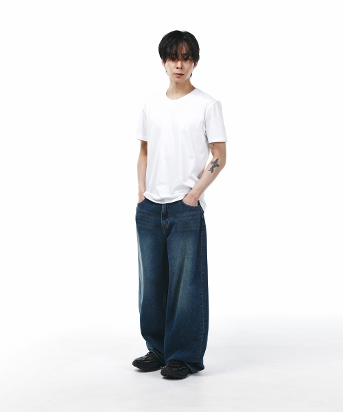 SIGNATURE（シグネチャ）の「バルーンフィットカーブデニムパンツ[ブルー]（デニムパンツ・レディース・その他・SMALL/MEDIUM/LARGE）」の7枚目の写真