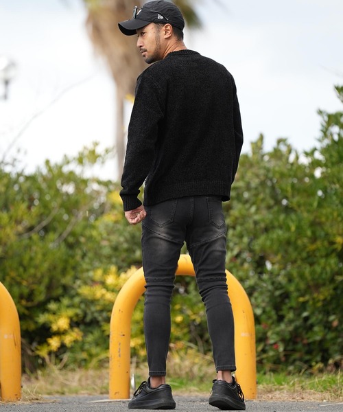 adamsJUGGLER（アダムスジャグラー）の「RTEGマチュア/OE モールニット（ニット/セーター・メンズ・ホワイト/ブラック・S/M/L/XL）」の10枚目の写真