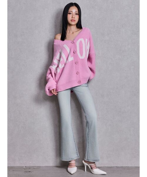 GYDA(ジェイダ)の「MELLOWYモールニットカーディガン(カーディガン/ボレロ・レディース・ピンク/オフホワイト/グレー・FREE)」の17枚目の写真
