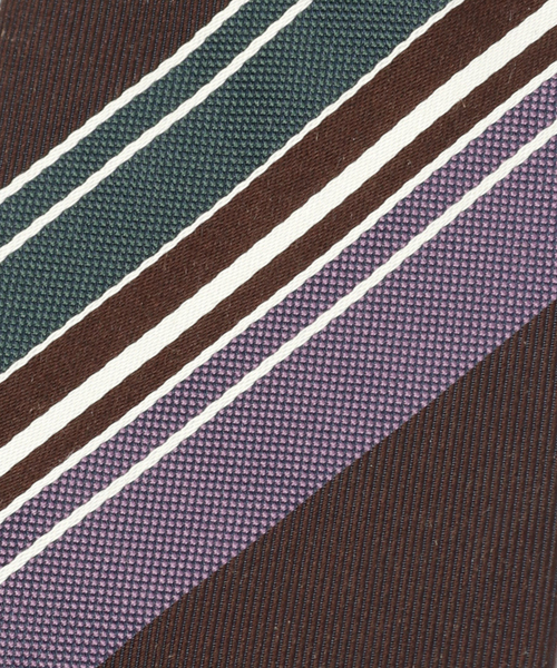 EDIFICE(エディフィス)の「PB ワイドレジメンタルタイ(ネクタイ・メンズ・チョコ・FREE)」の2枚目の写真