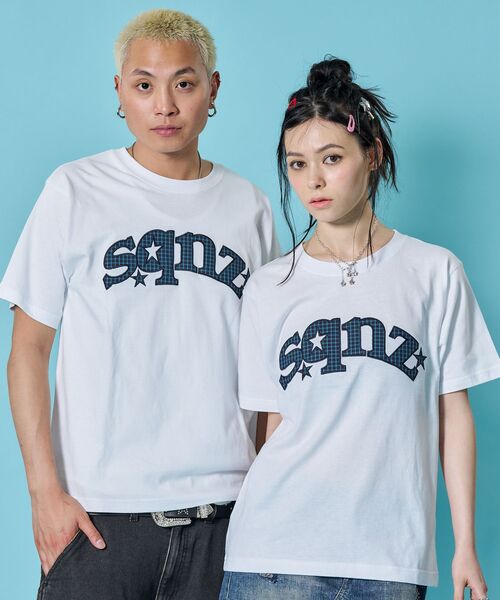 セール】※WEB限定 / ワッペン×チェック / スターロゴ半袖Tシャツ