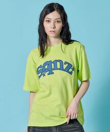 SEQUENZ（シークエンズ）の「※WEB限定 / ワッペン×チェック / スターロゴ半袖Tシャツ / sqnz star logo checkered applique tee（Tシャツ/カットソー）」