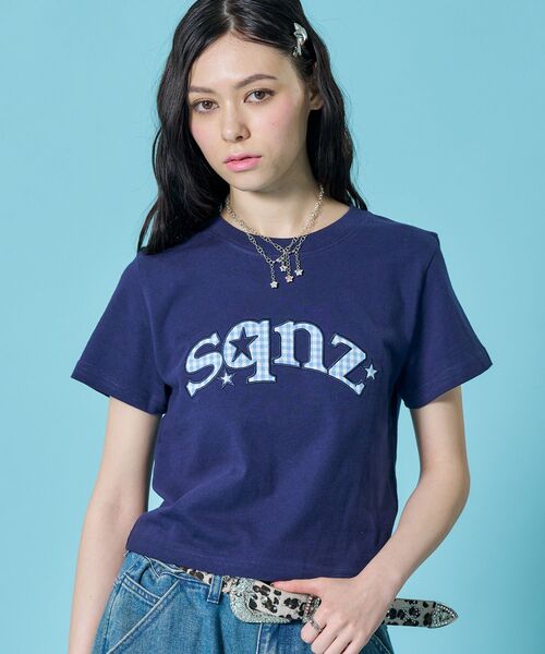 セール】※WEB限定 / ワッペン×チェック / スターロゴ半袖Tシャツ