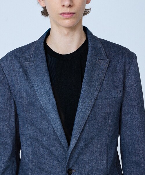 5351 POUR LES HOMMES（ゴーサンゴーイチプールオム）の「【セットアップ対応】ピークドラペル デニム ジャケット（テーラードジャケット・メンズ・インディゴブルー/ブラック・44/46/48/50）」の7枚目の写真
