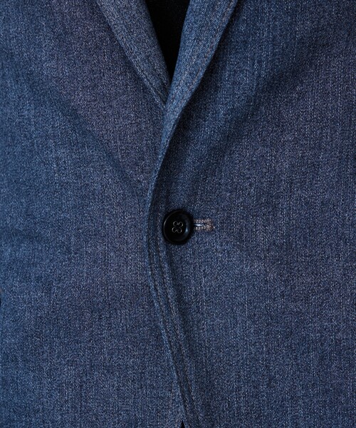 5351 POUR LES HOMMES（ゴーサンゴーイチプールオム）の「【セットアップ対応】ピークドラペル デニム ジャケット（テーラードジャケット・メンズ・インディゴブルー/ブラック・44/46/48/50）」の11枚目の写真