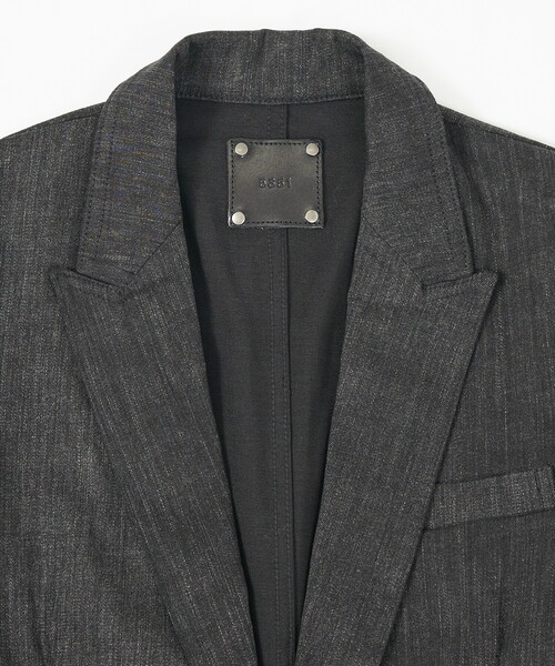5351 POUR LES HOMMES（ゴーサンゴーイチプールオム）の「【セットアップ対応】ピークドラペル デニム ジャケット（テーラードジャケット・メンズ・インディゴブルー/ブラック・44/46/48/50）」の20枚目の写真