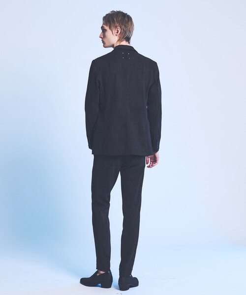 5351 POUR LES HOMMES(ゴーサンゴーイチプールオム)の「【セットアップ対応】ピークドラペル デニム ジャケット(テーラードジャケット・メンズ・インディゴブルー/ブラック・44/46/48/50)」の3枚目の写真