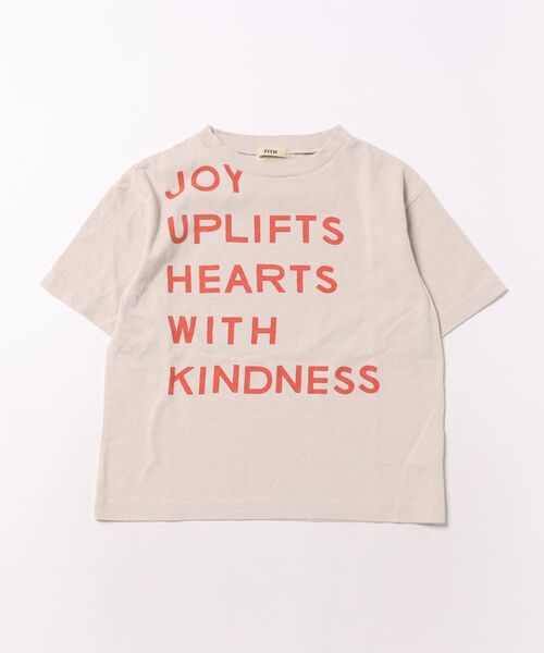 FITH(フィス)の「Old Cotton JOY Tee(Tシャツ/カットソー・キッズ・ブラック/ベージュ・135/145)」の2枚目の写真