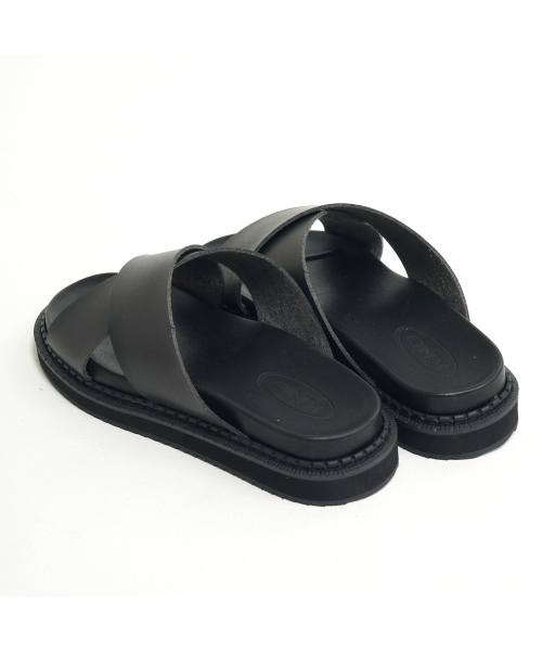 THENOPI（ザノピ）の「キノイエックス線 4cm ヒールアップレザーサンダル（サンダル・レディース・ブラック・23cm/24cm/25cm/26cm/27cm/28cm/29cm）」の9枚目の写真