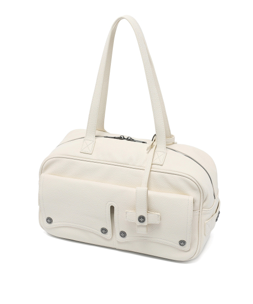 Op. 10 MORPH LEATHER BOWLING BAG IVORY