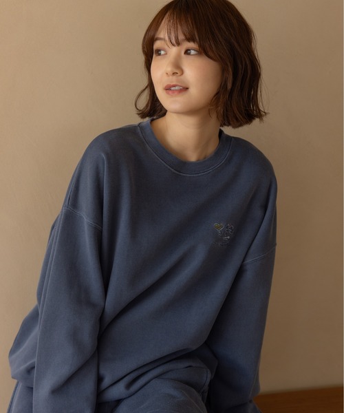 セール】吹き出し刺繍ロゴスウェット / Speech Bubble Logo Embroidery