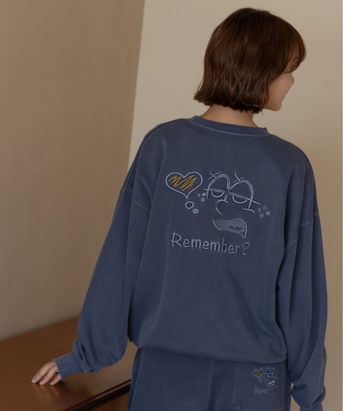 吹き出し刺繍ロゴスウェット / Speech Bubble Logo Embroidery Sweat