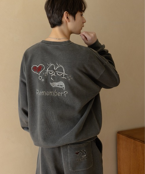 吹き出し刺繍ロゴスウェット / Speech Bubble Logo Embroidery Sweat