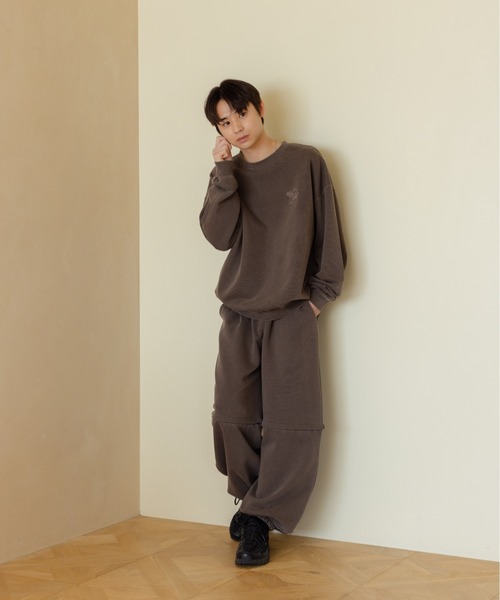 Remember.（リメンバー）の「吹き出し刺繍ロゴスウェット / Speech Bubble Logo Embroidery Sweat（スウェット・メンズ・ネイビー/ブラウン/ライトグレー/ブラック・LARGE/MEDIUM）」の8枚目の写真