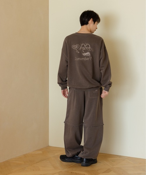 吹き出し刺繍ロゴスウェット / Speech Bubble Logo Embroidery Sweat