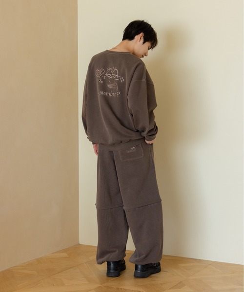 Remember.（リメンバー）の「吹き出し刺繍ロゴスウェット / Speech Bubble Logo Embroidery Sweat（スウェット・メンズ・ネイビー/ブラウン/ライトグレー/ブラック・LARGE/MEDIUM）」の11枚目の写真