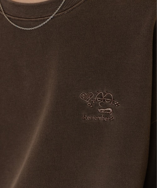 Remember.（リメンバー）の「吹き出し刺繍ロゴスウェット / Speech Bubble Logo Embroidery Sweat（スウェット・メンズ・ネイビー/ブラウン/ライトグレー/ブラック・LARGE/MEDIUM）」の17枚目の写真